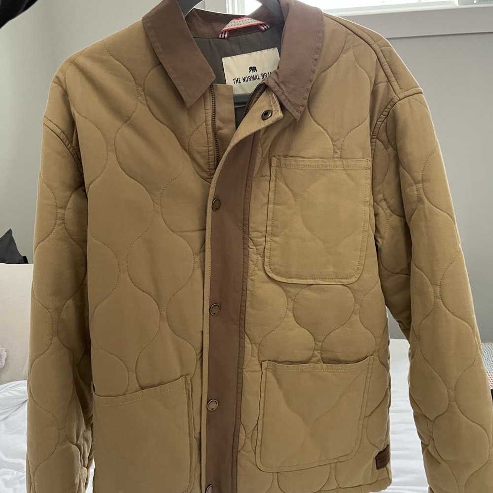 The Normal Brand Tan Lightweight Shirt Jacket